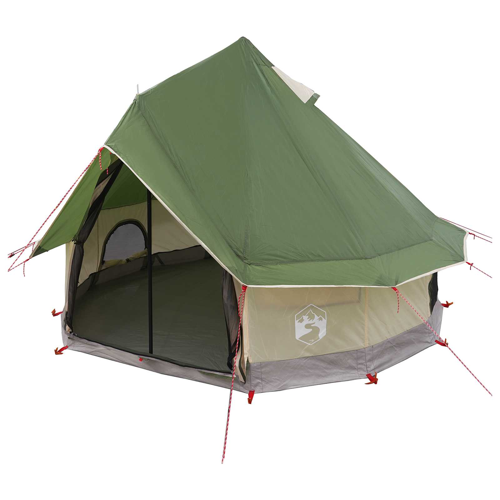 Tipi Zelt Mit Dach 250 X 250 Cm Polyester Und Stahl
