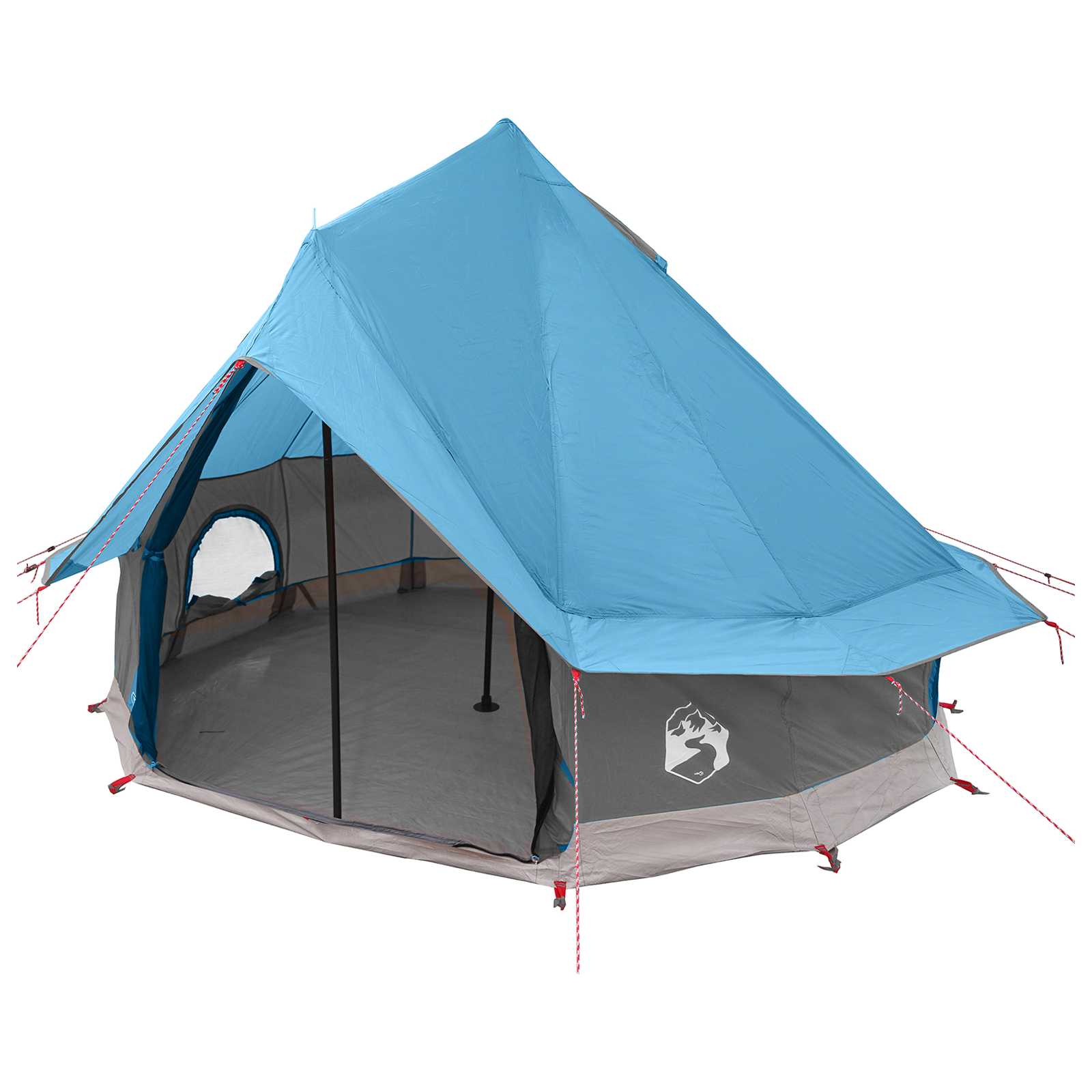 Tipi Zelt Mit Dach 250 X 250 Cm Polyester Und Stahl