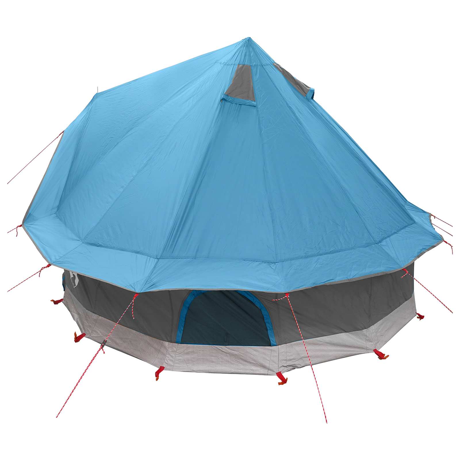 Tipi Zelt Mit Dach 250 X 250 Cm Polyester Und Stahl