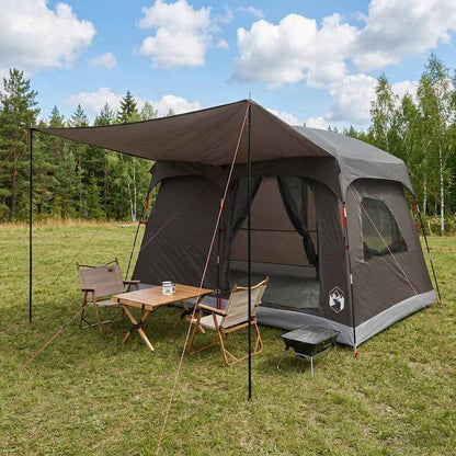 Familienzelt 420 X 305 X 200 Cm Polyester Und Stahl