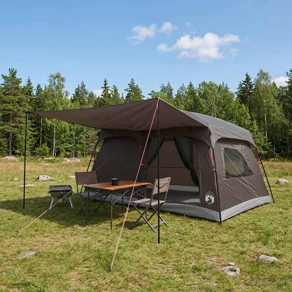 Familienzelt 420 X 305 X 200 Cm Polyester Und Stahl