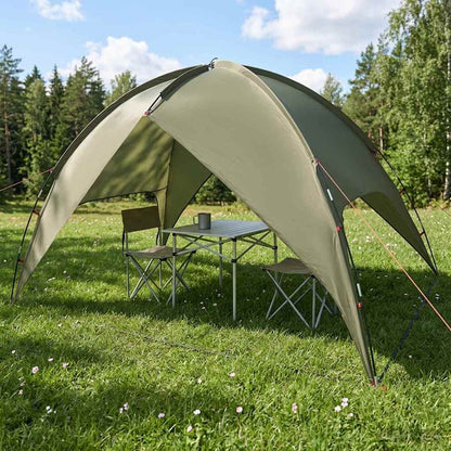 Campingzelt Mit Regenhaube Wasserdicht Kuppel Olive Grün