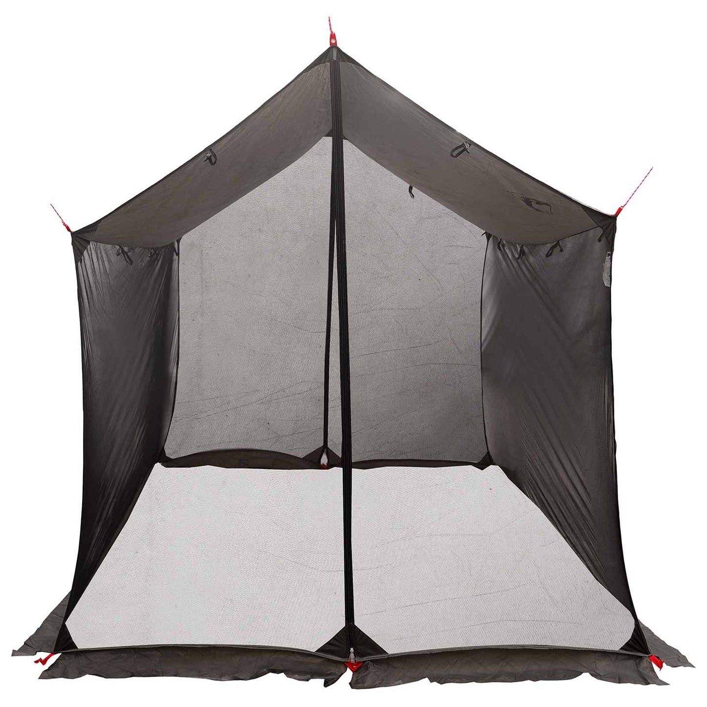 Camping-Tarp Mit Netzwänden Braun Grau 270 X 210 X 210 Cm