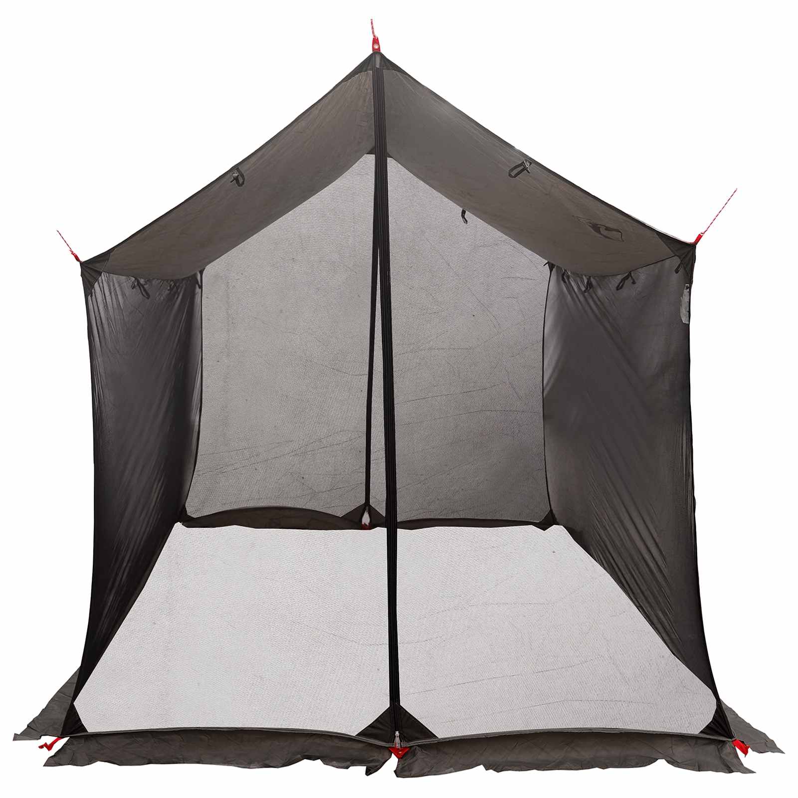 Camping-Tarp Mit Netzwänden Braun Grau 270 X 210 X 210 Cm