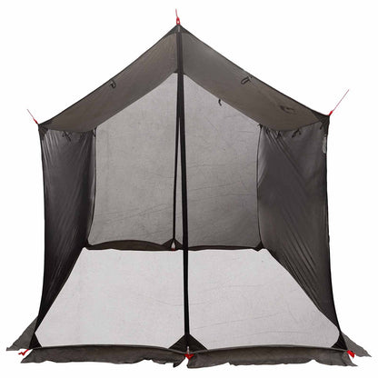Camping-Tarp Mit Netzwänden Braun Grau 270 X 210 X 210 Cm