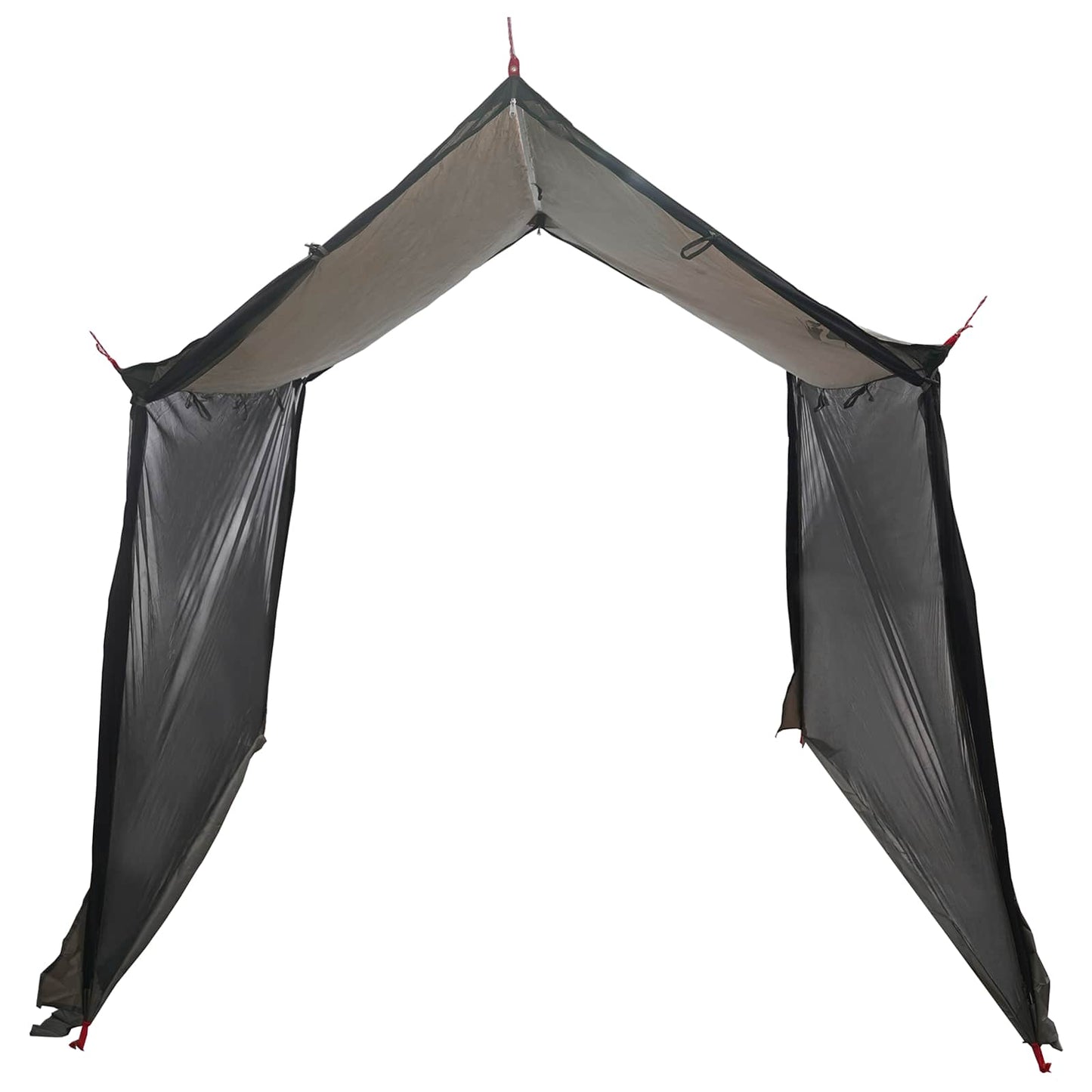 Camping-Tarp Mit Netzwänden Braun Grau 270 X 210 X 210 Cm