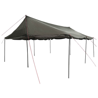 Familienzelt Braun Grau 600 X 400 X 268 Cm Polyester Und Stahl