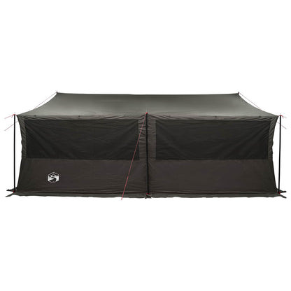 Familienzelt Braun Grau 600 X 400 X 268 Cm Polyester Und Stahl