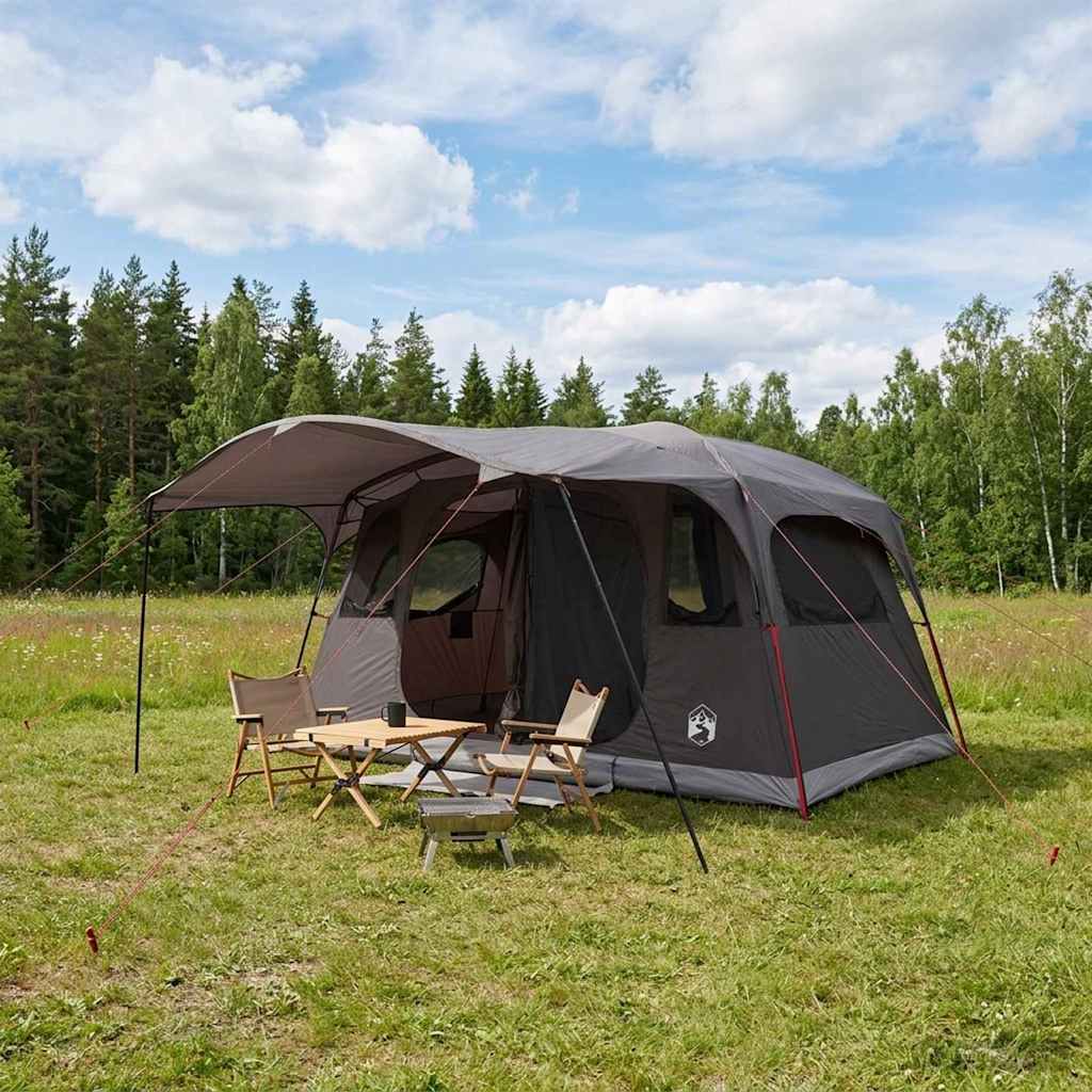 Tunnelzelt 366 X 244 X 198 Cm Polyester Und Stahl