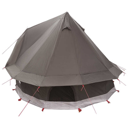 Tipi Zelt Mit Dach Braun Grau 250 X 250 Cm Polyester Und Stahl