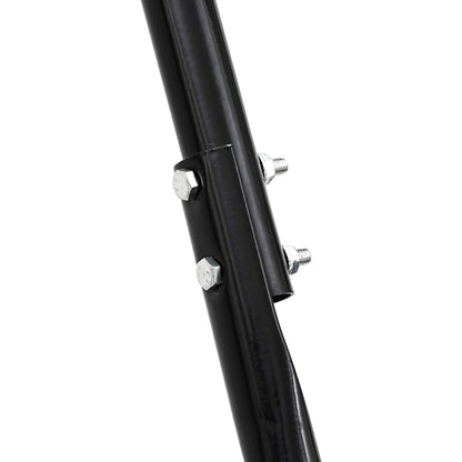 Rasenwalze Zum Ziehen Mit Belüftungs-Clips Schwarz 110 X 52 Cm