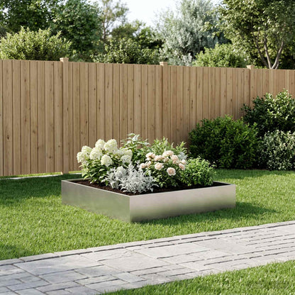 Garten-Pflanzgefäß Silber