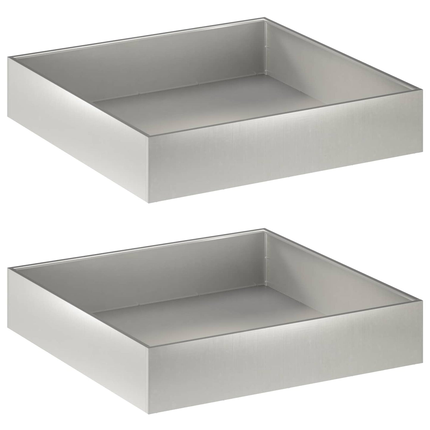 Garten-Pflanzgefäß 2 Stk. Silber