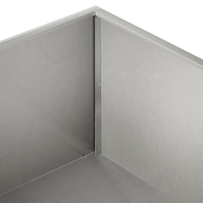 Garten-Pflanzgefäß 2 Stk. Silber