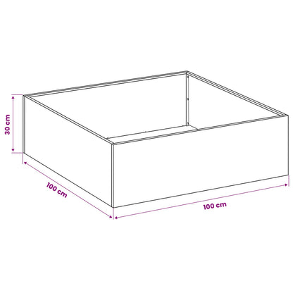 Garten-Pflanzgefäß 2 Stk. Silber