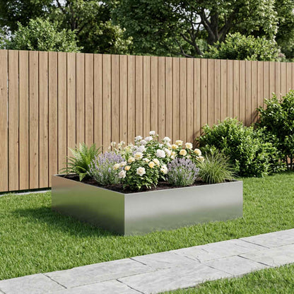 Garten-Pflanzgefäß Silber