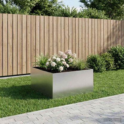 Garten-Pflanzgefäß Silber