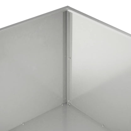 Garten-Pflanzgefäß 2 Stk. Silber