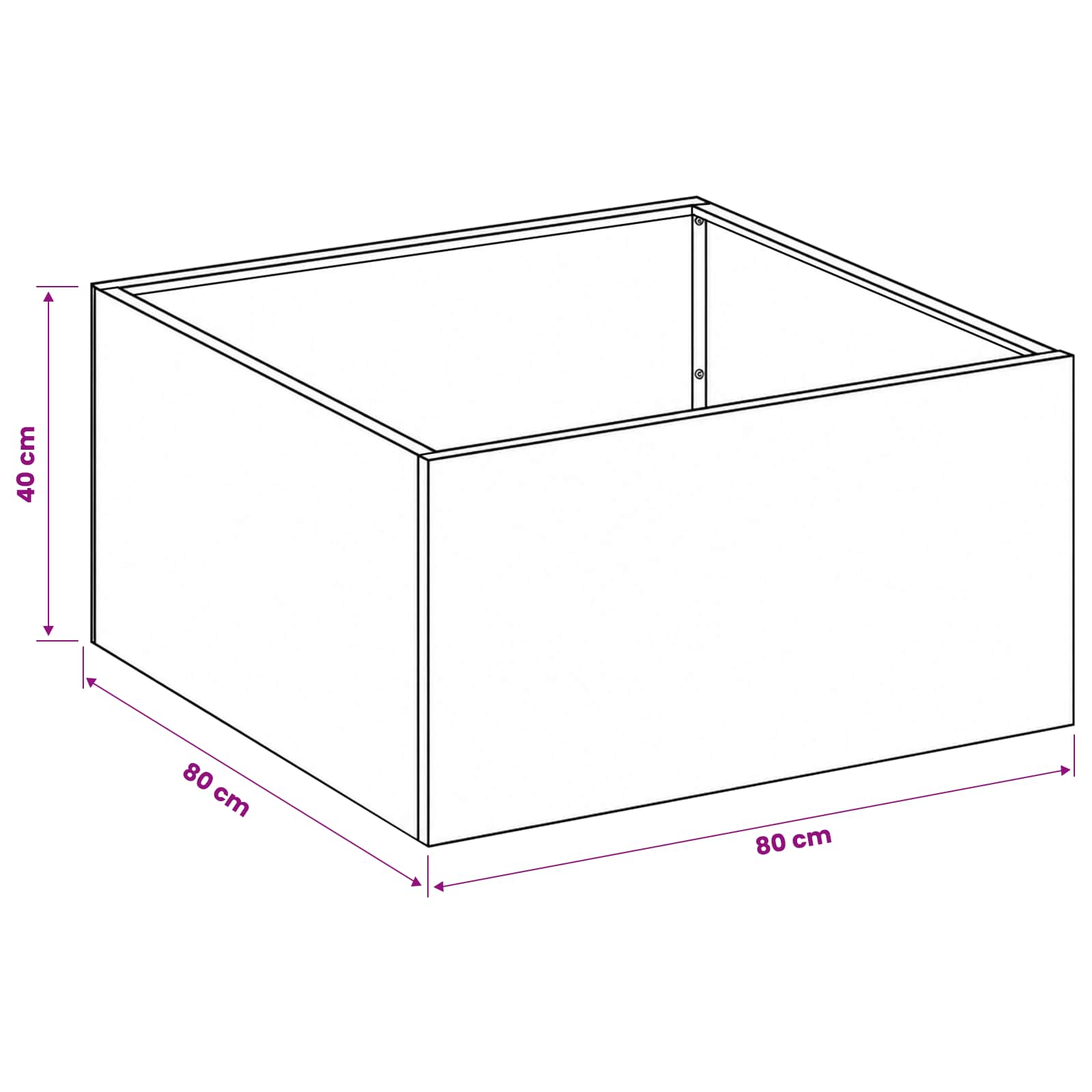 Garten-Pflanzgefäß 2 Stk. Silber