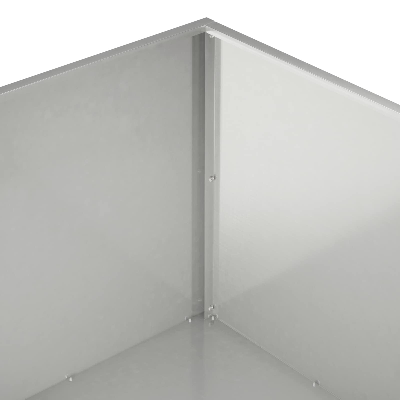 Garten-Pflanzgefäß 2 Stk. Silber