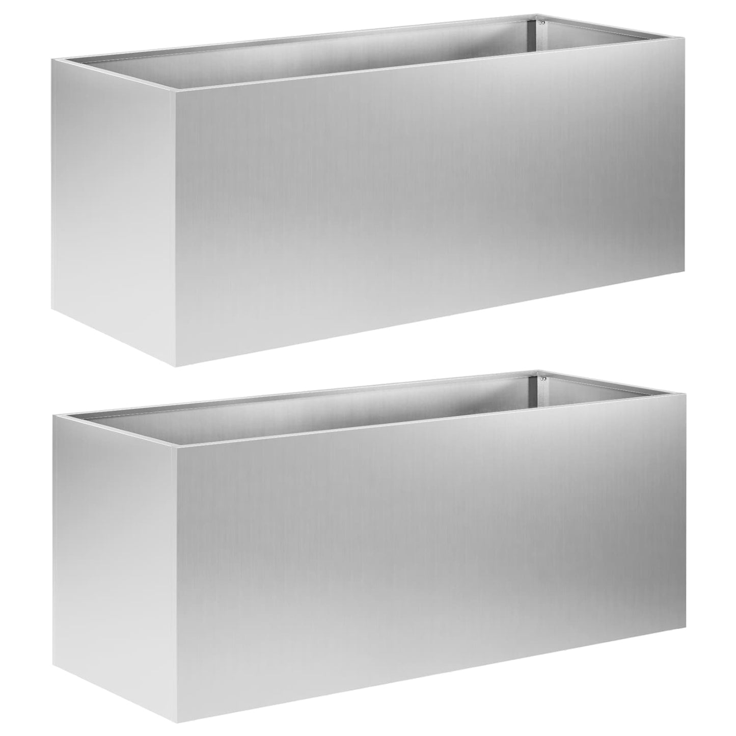 Garten-Pflanzgefäß 2 Stk. Silber