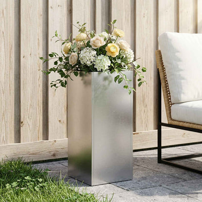 Garten-Pflanzgefäß Silber
