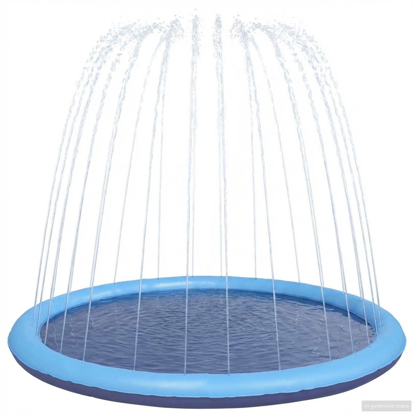 Planschbecken Für Kinder Und Hunde Blau Ø150 X 10 Cm Pvc