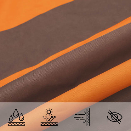 Sonnensegel 100 % Polyester Oxford Orange Und Braun