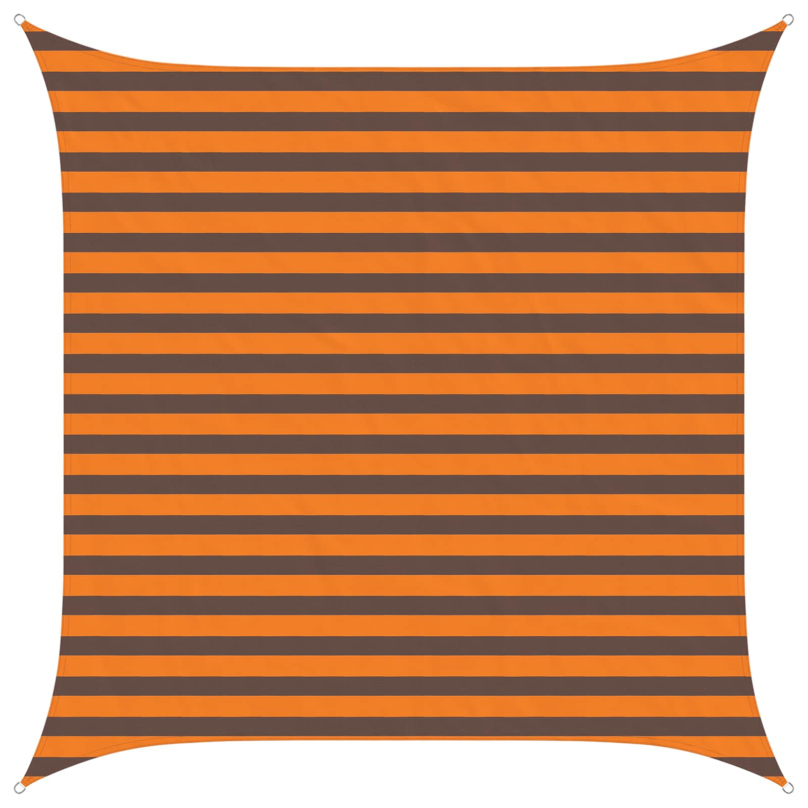 Sonnensegel 100 % Polyester Oxford Orange Und Braun