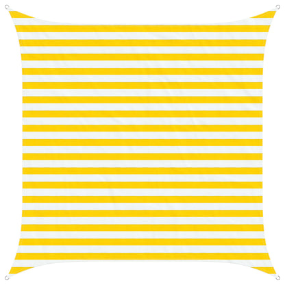 Sonnensegel 100 % Polyester Oxford Gelb Und Weiß