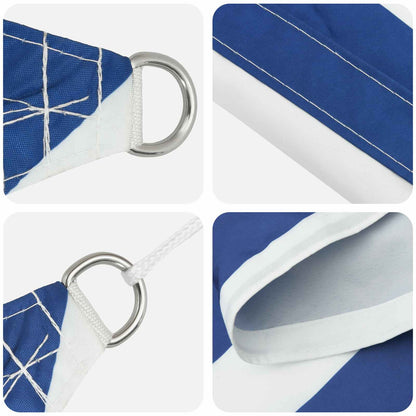 Sonnensegel 100 % Polyester Oxford Blau Und Weiß