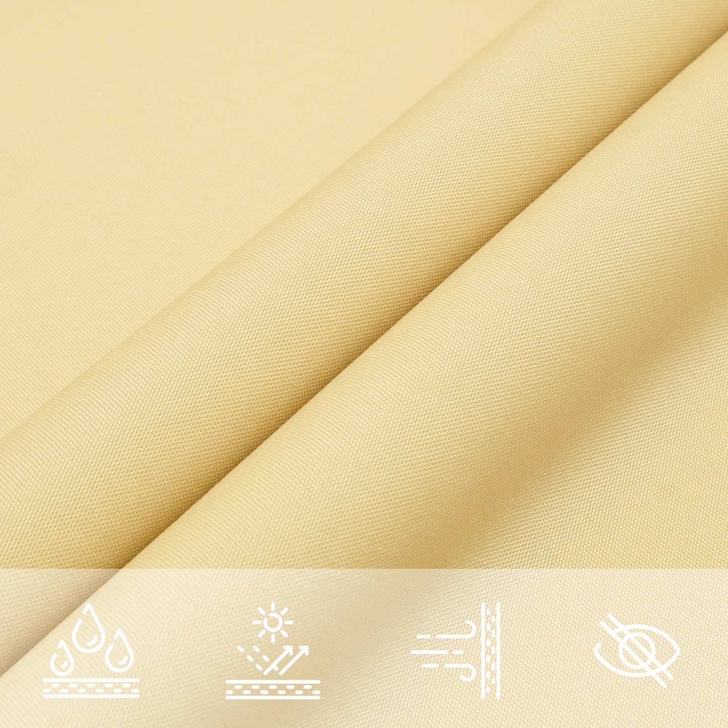 Sonnensegel 6 X 2,5 M 100 % Polyester Oxford Sand