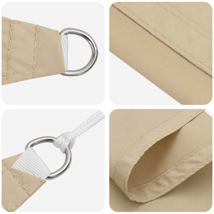 Sonnensegel 6 X 2,5 M 100 % Polyester Oxford Beige