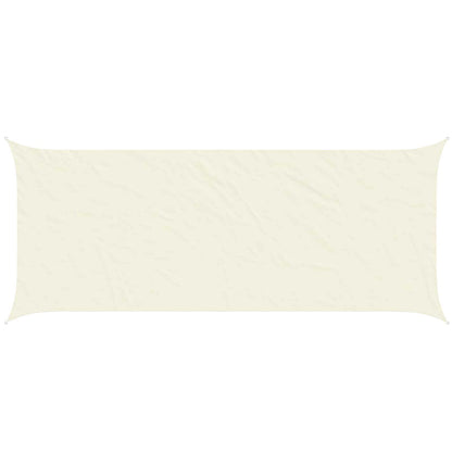 Sonnensegel 6 X 2,5 M 100 % Polyester Oxford Creme