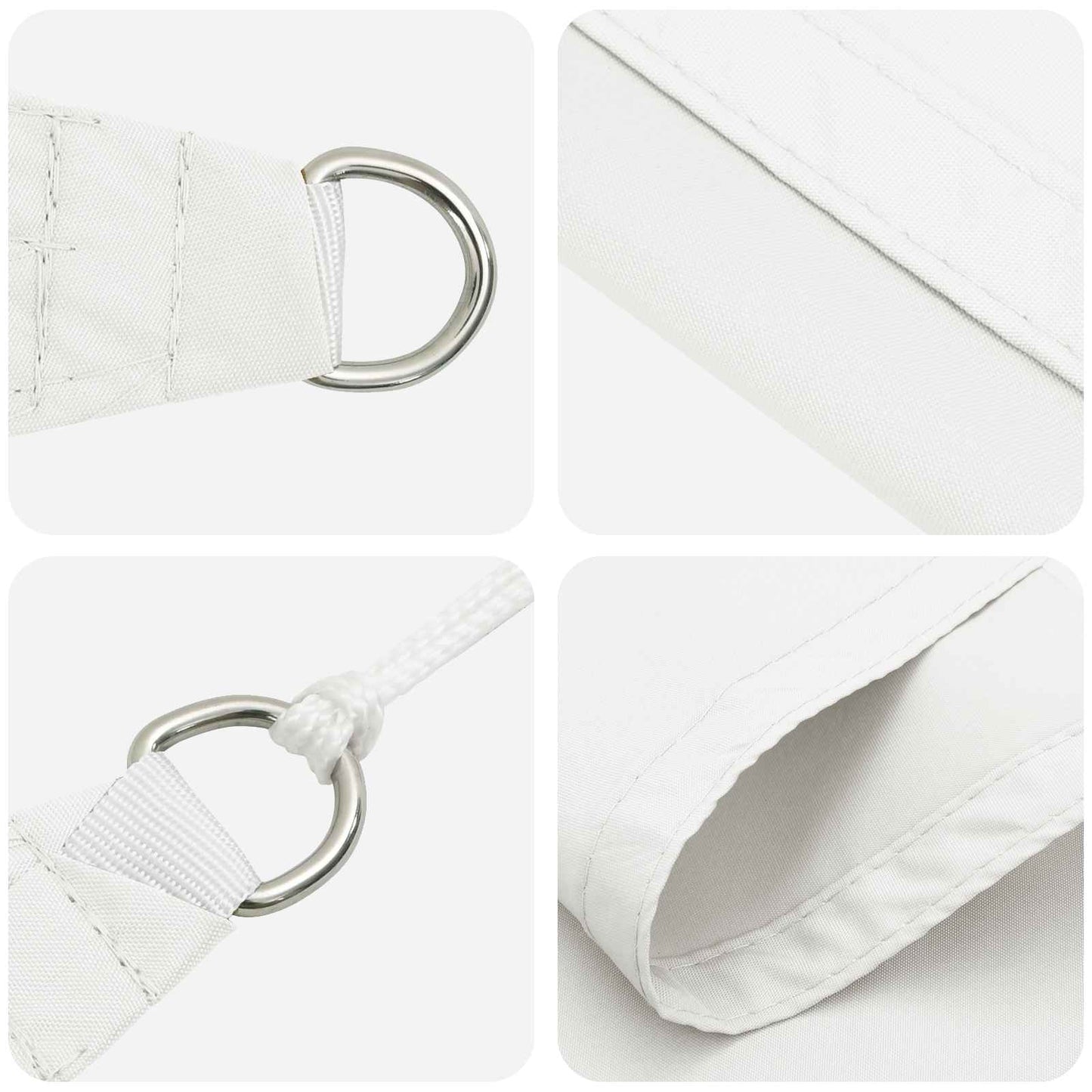 Sonnensegel 6 X 2 M 100 % Polyester Oxford Weiß