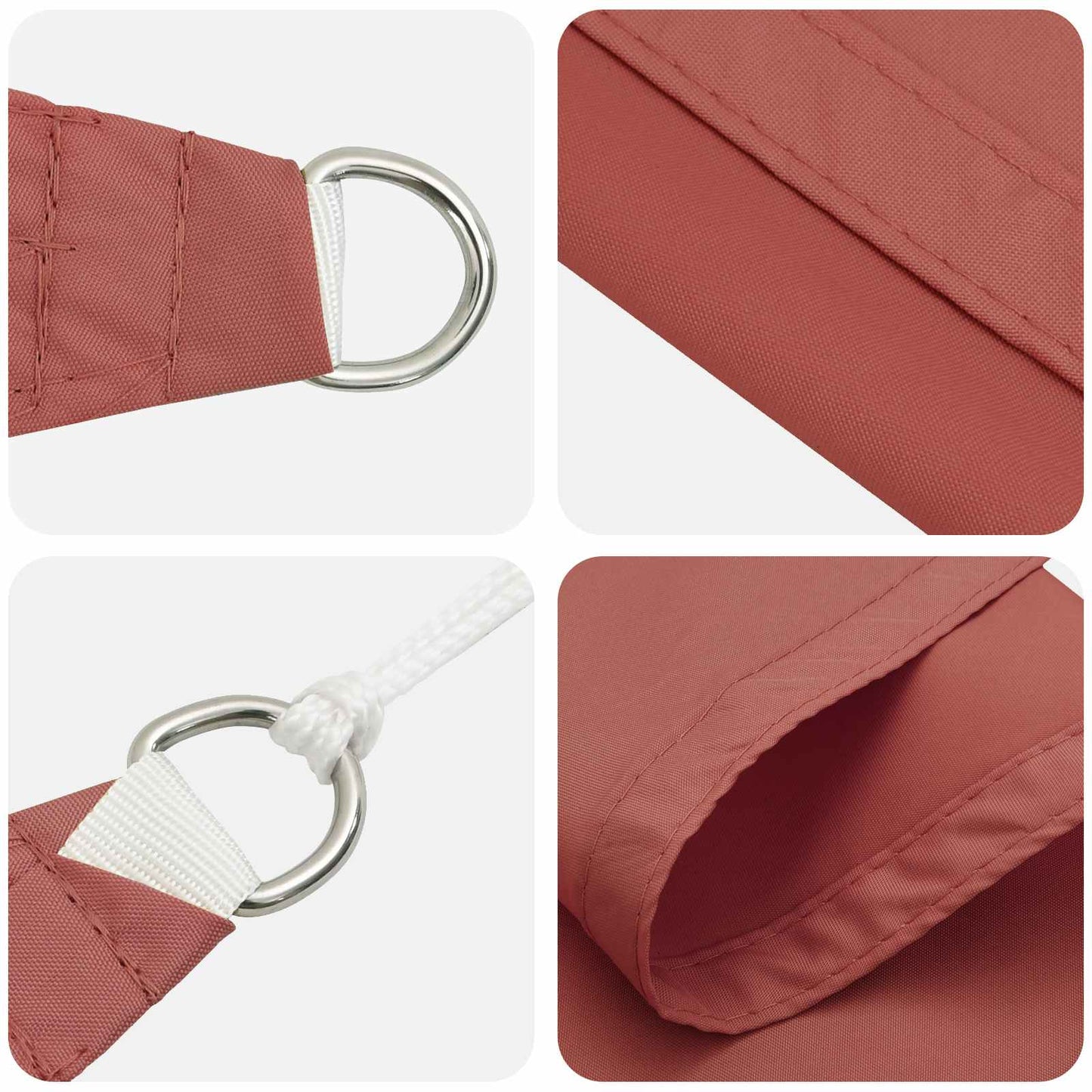 Sonnensegel 6 X 2 M 100 % Polyester Oxford Terrakotta