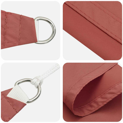 Sonnensegel 6 X 2,5 M 100 % Polyester Oxford Terrakotta