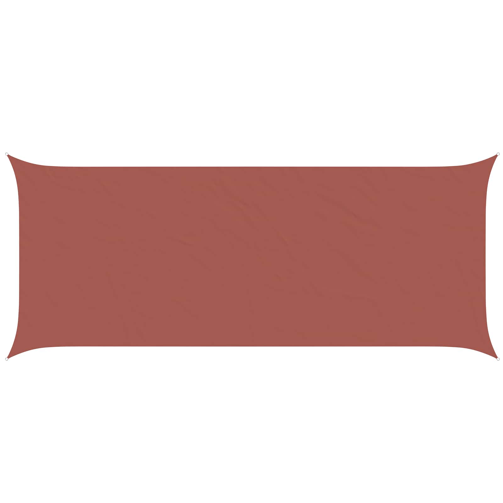 Sonnensegel 6 X 2,5 M 100 % Polyester Oxford Terrakotta