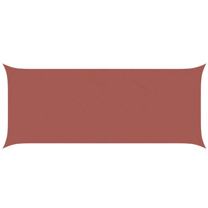 Sonnensegel 6 X 2,5 M 100 % Polyester Oxford Terrakotta