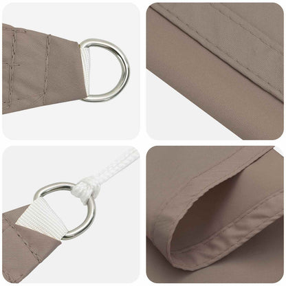 Sonnensegel 6 X 2 M 100 % Polyester Oxford Taupe