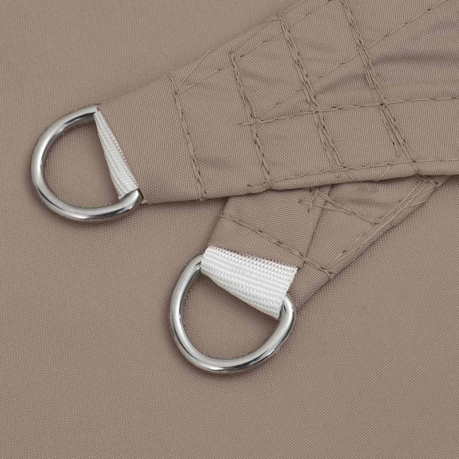 Sonnensegel 6 X 2 M 100 % Polyester Oxford Taupe