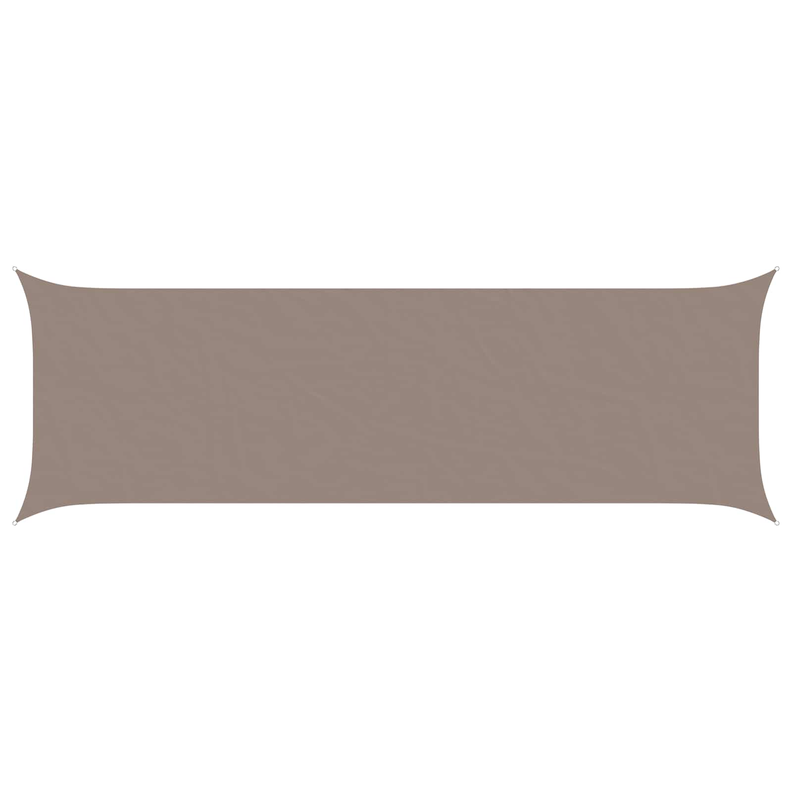 Sonnensegel 6 X 2 M 100 % Polyester Oxford Taupe