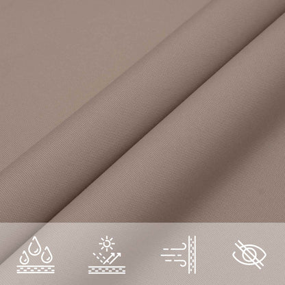 Sonnensegel 6 X 2,5 M 100 % Polyester Oxford Taupe