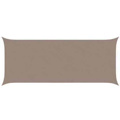 Sonnensegel 6 X 2,5 M 100 % Polyester Oxford Taupe