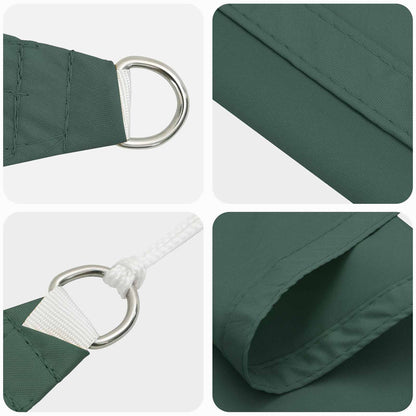 Sonnensegel 6 X 2,5 M 100 % Polyester Oxford Dunkelgrün