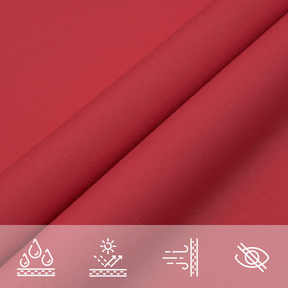 Sonnensegel 6 X 2,5 M 100 % Polyester Oxford Rot