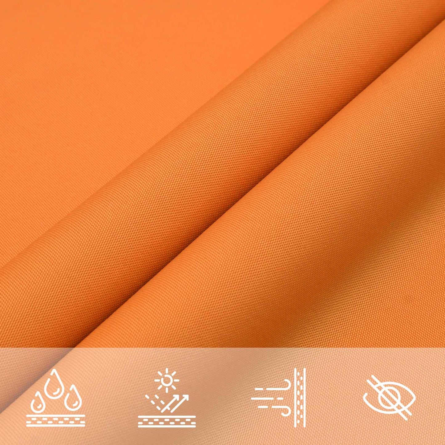 Sonnensegel 6 X 2 M 100 % Polyester Oxford Orange
