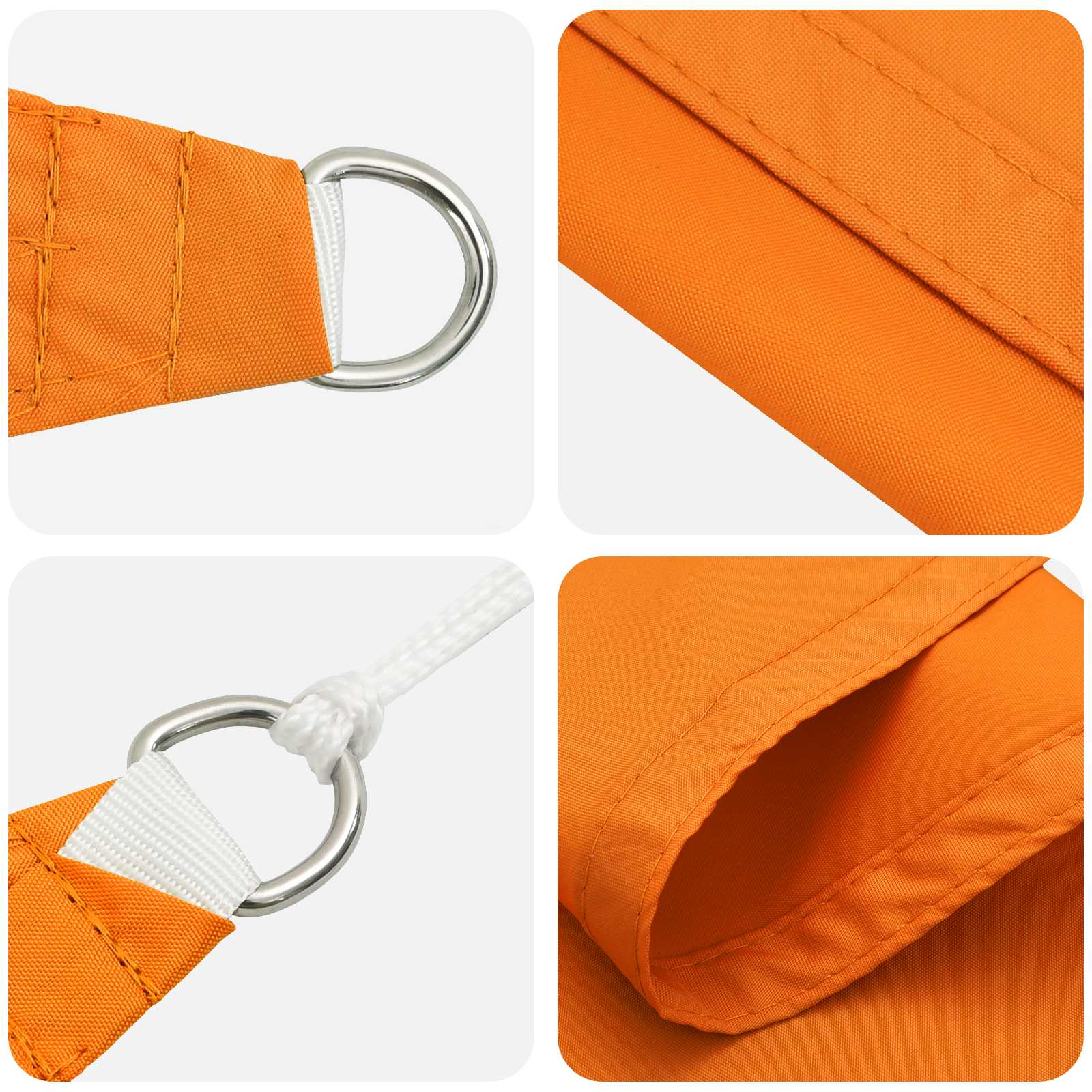 Sonnensegel 6 X 2,5 M 100 % Polyester Oxford Orange