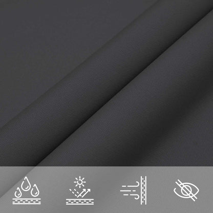 Sonnensegel 6 X 2,5 M 100 % Polyester Oxford Schwarz
