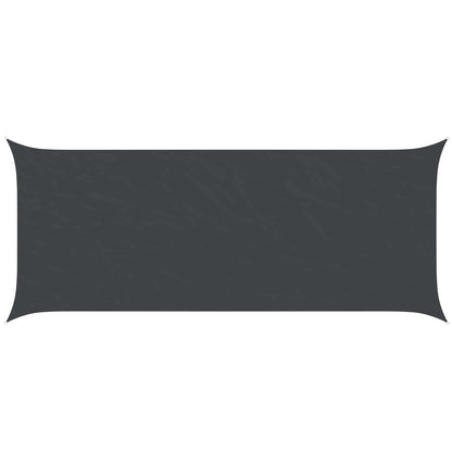 Sonnensegel 6 X 2,5 M 100 % Polyester Oxford Schwarz
